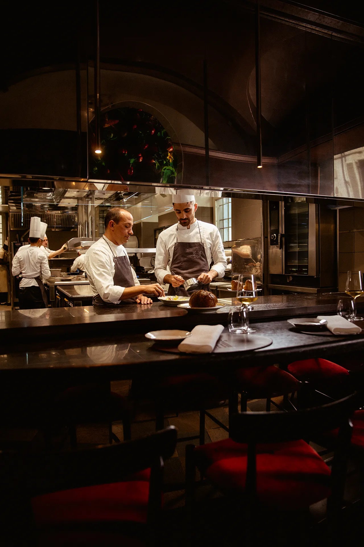 Ristorante Del Cambio - Tavolo dello Chef con selezione di vini